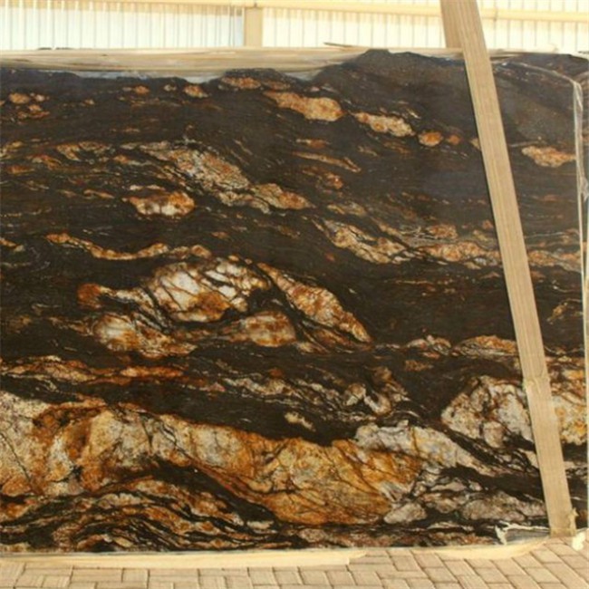 Magma black granite slabs